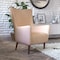 Flash Furniture Light Brown Faux Leather Wingback Accent Chair QY-B235-LTBR-GG - alternate 7